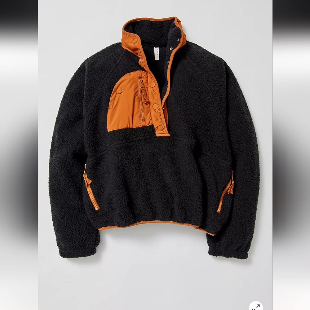 Free People Fleece Jacket Hit The Slopes - Picture 9 of 9